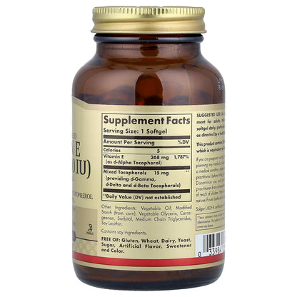Solgar, Vitamin E, 268 mg (400 IU), 100 Vegan Softgels