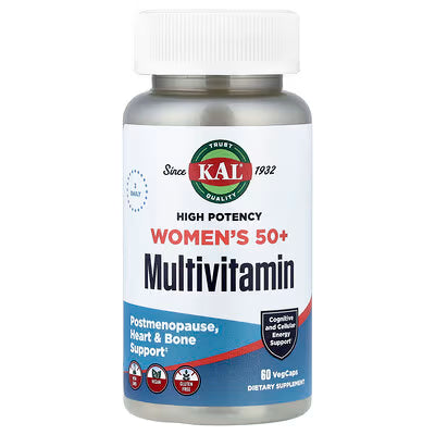 KAL, Women's 50+ Multivitamin, High Potency, 60 VegCaps