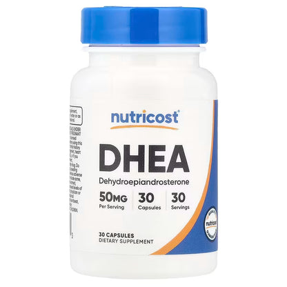 Nutricost, DHEA, 50 mg, 30 Capsules