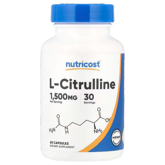 Nutricost, L-Citrulline, 60 Capsules (750 mg per Capsule)