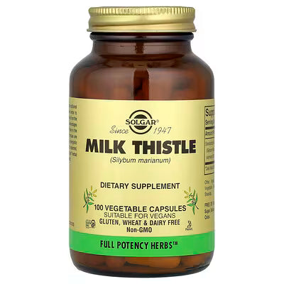 Solgar, Milk Thistle, 100 Vegetable Capsules (450 mg per Capsule)
