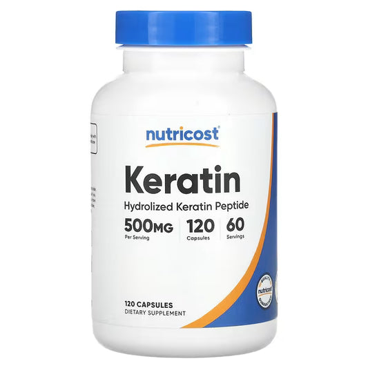 Nutricost, Keratin, 120 Capsules (250 mg per Capsule)