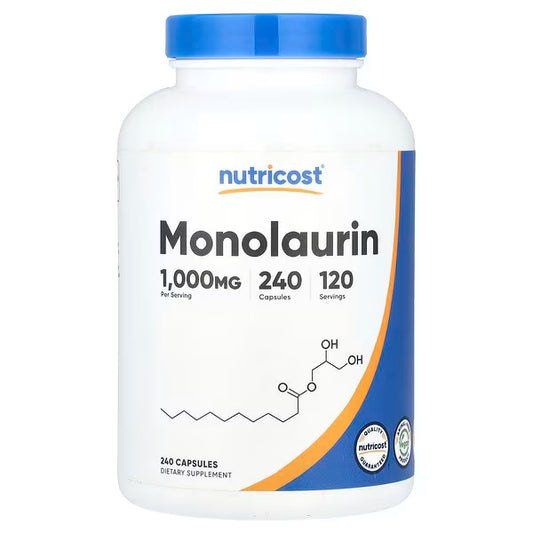 Nutricost, Monolaurin, 240 Capsules (500 mg per Capsule)