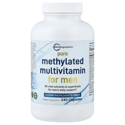 Micro Ingredients, Pure Methylated Multivitamin for Men, 240 Capsules