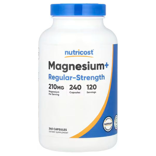 Nutricost, Magnesium+, Regular-Strength, 240 Capsules (105 mg per Capsule)
