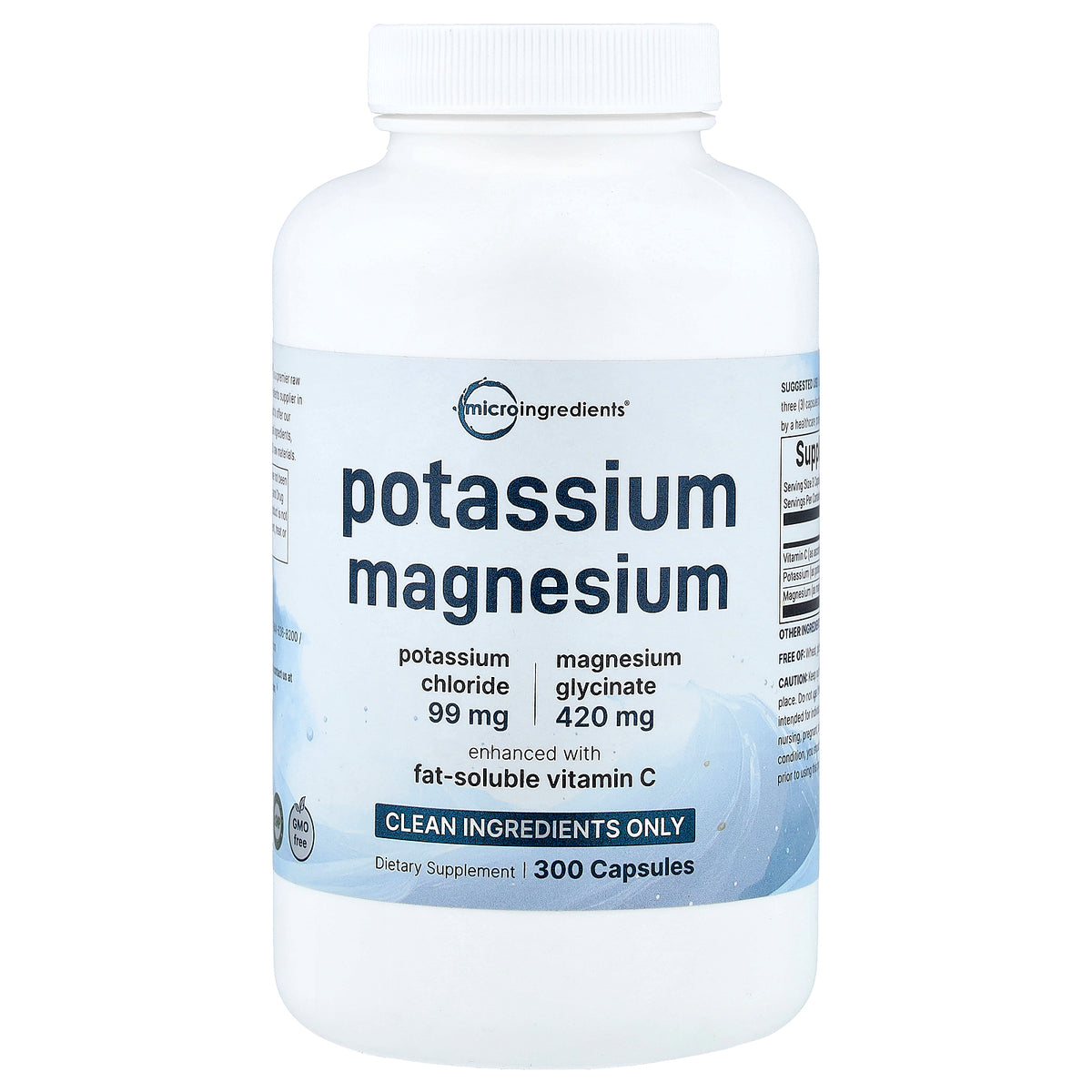 Micro Ingredients, Potassium Magnesium, 300 Capsules