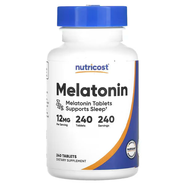 Nutricost, Melatonin, 12 mg, 240 Tablets