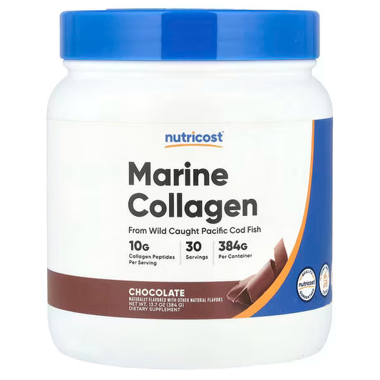 Nutricost, Marine Collagen, Chocolate, 13.7 oz (384 g)
