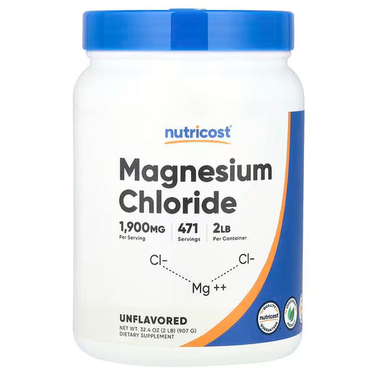 Nutricost, Magnesium Chloride, Unflavored, 32.4 oz (907 g)