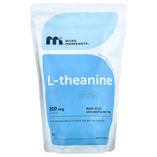Micro Ingredients, L-Theanine , 400 Softgels