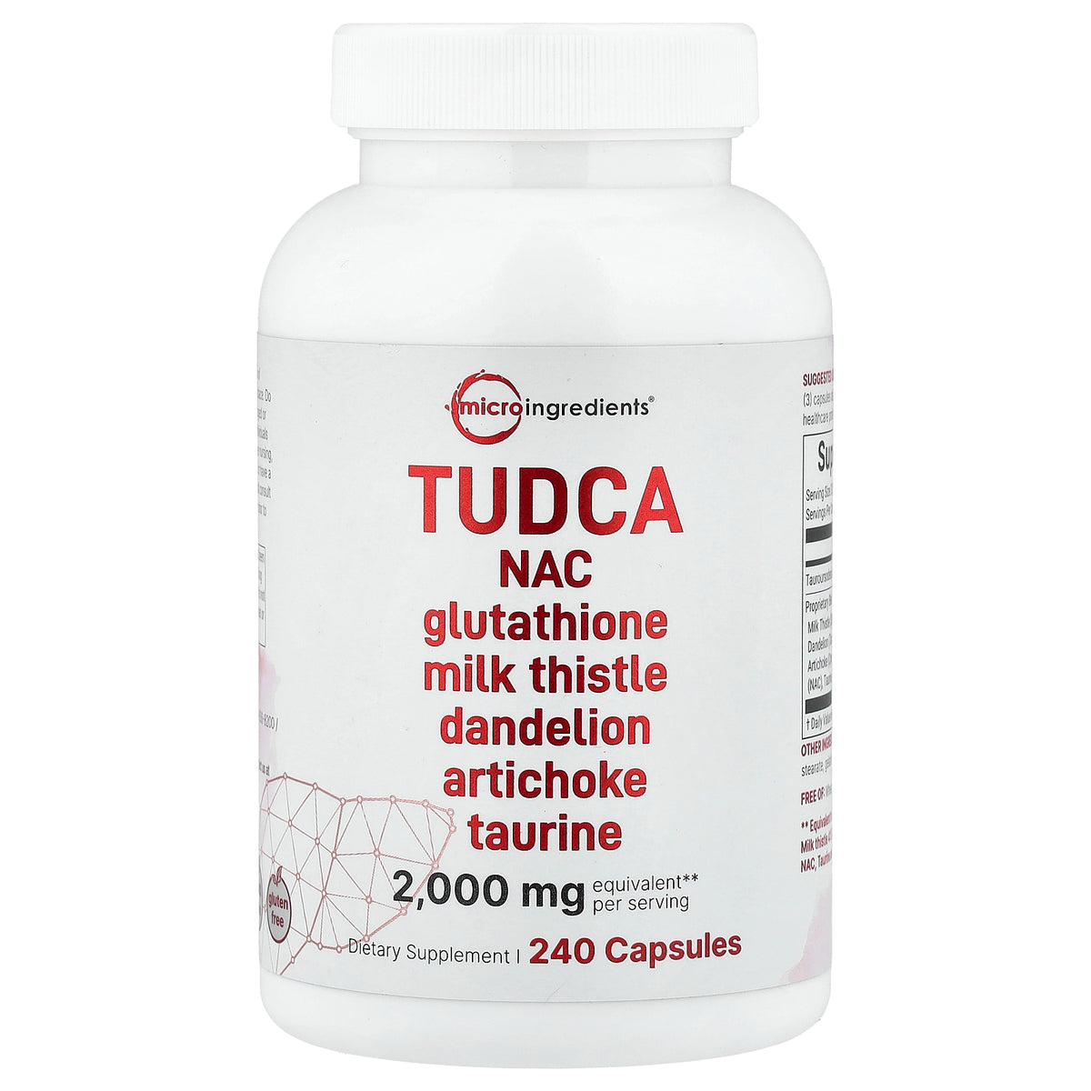 Micro Ingredients, TUDCA, 240 Capsules