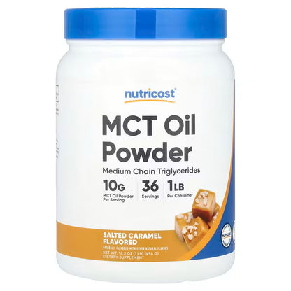 Nutricost, MCT Oil Powder, Salted Caramel , 1 lb (454 g)