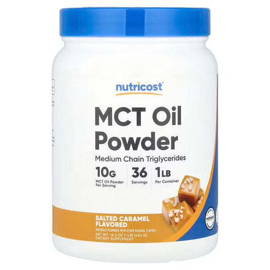 Nutricost, MCT Oil Powder, Salted Caramel , 1 lb (454 g)