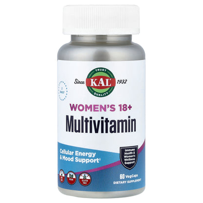 KAL, Women's 18+ Multivitamin, 60 VegCaps
