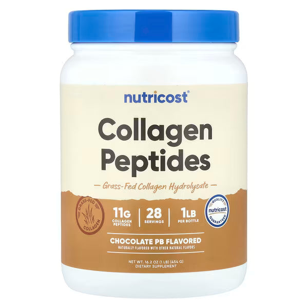 Nutricost, Collagen Peptides, Chocolate PB, 16.2 oz (454 g)