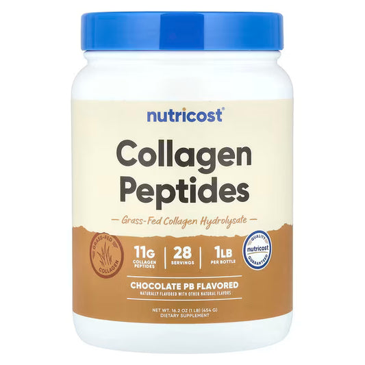 Nutricost, Collagen Peptides, Chocolate PB, 16.2 oz (454 g)