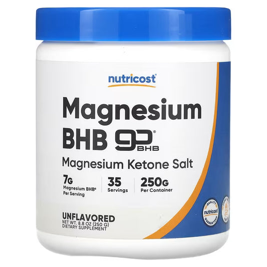 Nutricost, Magnesium BHB, goBHB®, Unflavored, 8.8 oz (250 g)