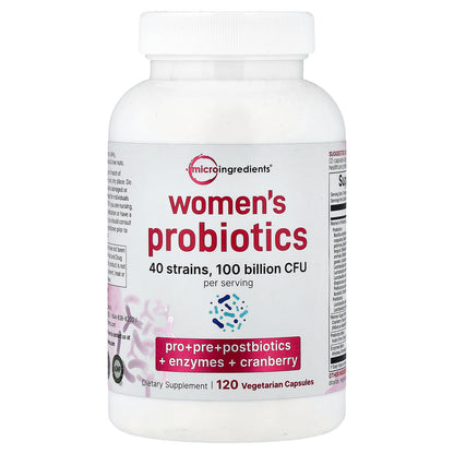 Micro Ingredients, Women's Probiotics, 120 Vegetarian Capsules