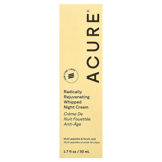 ACURE, Radically Rejuvenating Whipped Night Cream, For Fine Lines, 1.7 fl oz (50 ml)