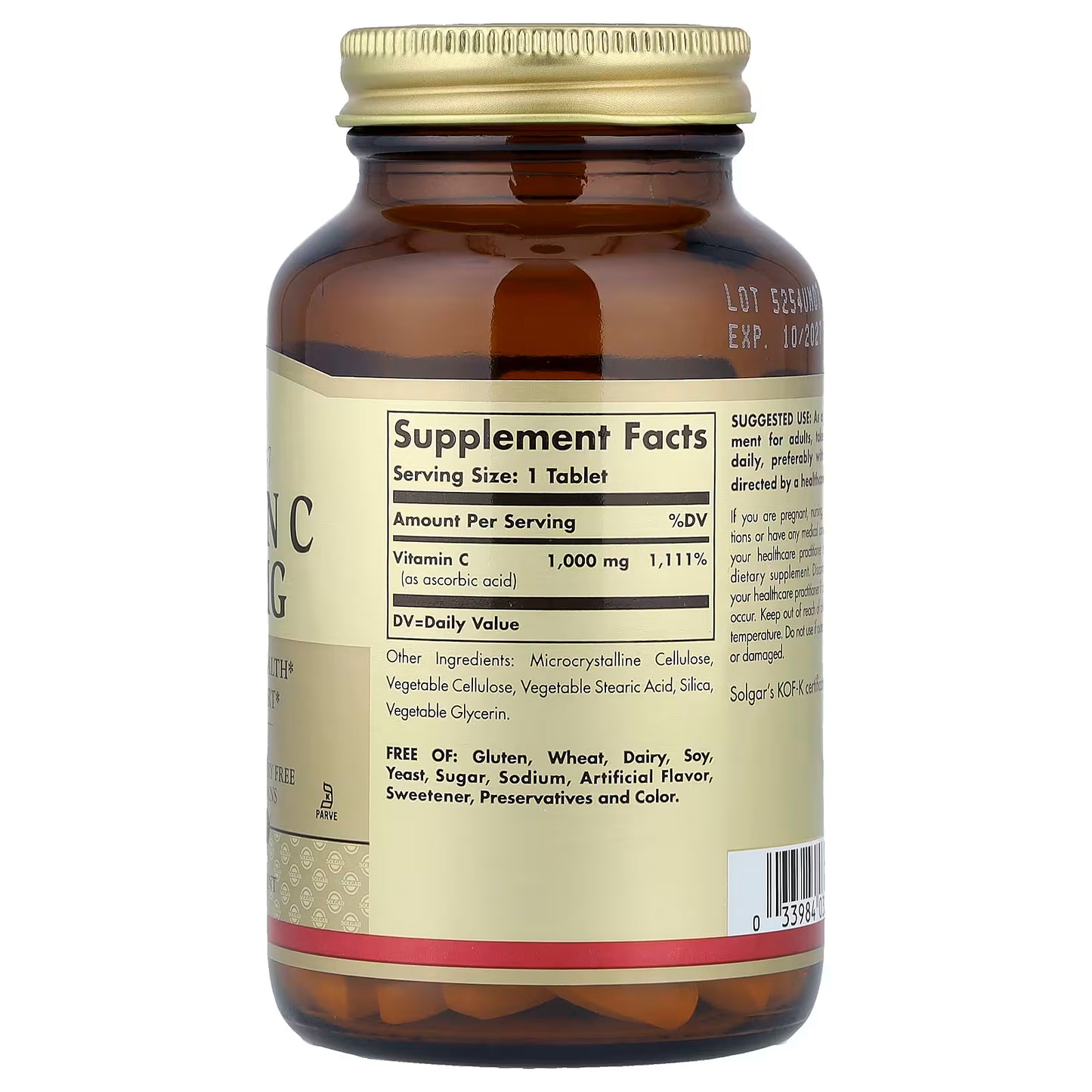 Solgar, Vitamin C, 1,000 mg, 90 Tablets