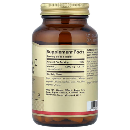 Solgar, Vitamin C, 1,000 mg, 90 Tablets