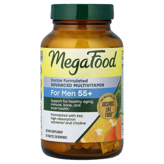 MegaFood, Advanced Multivitamin, For Men 55+, 60 Tablets