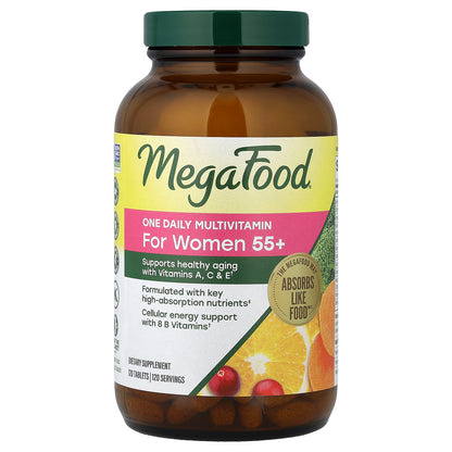 MegaFood, One Daily Multivitamin, For Women 55+, 120 Tablets