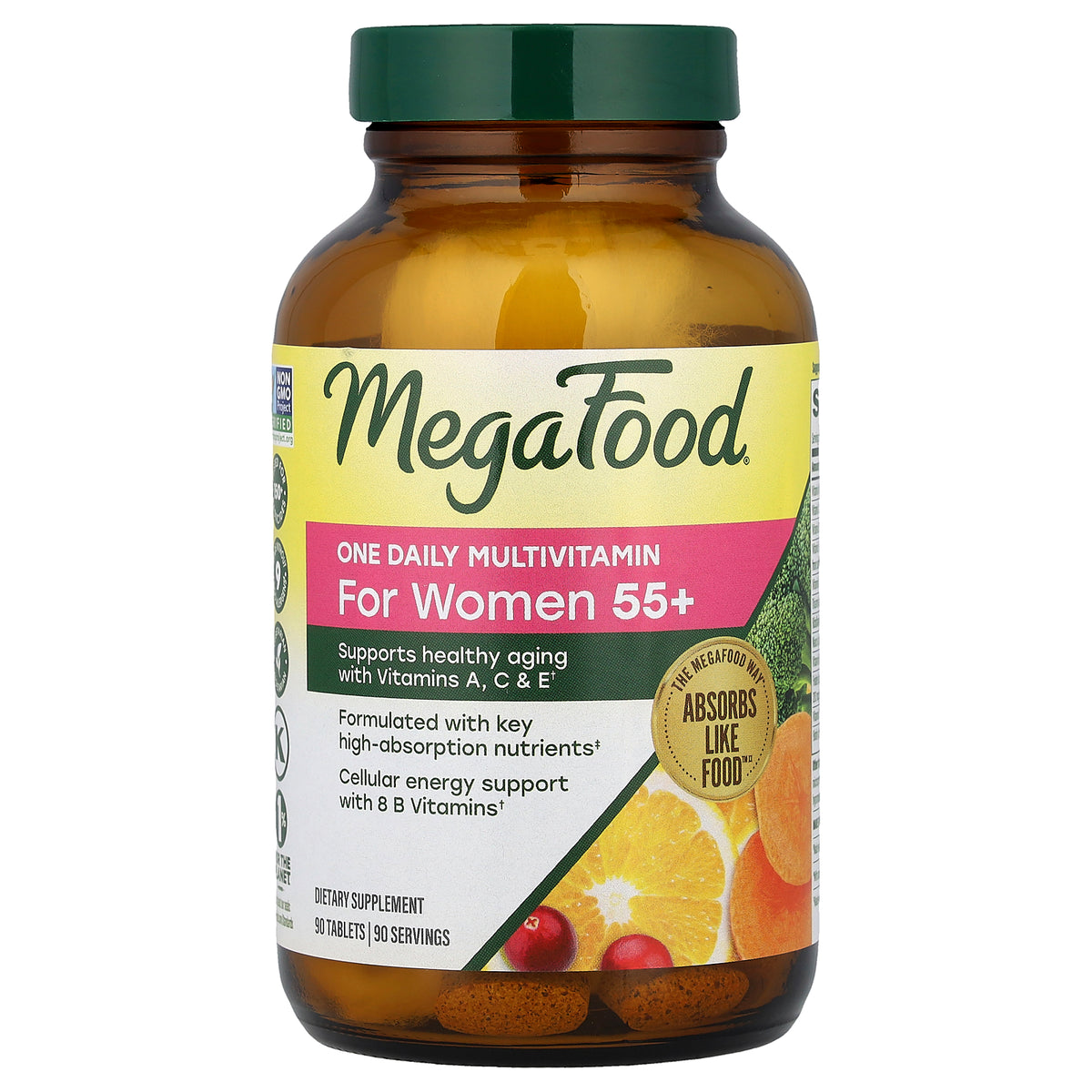 MegaFood, One Daily Multivitamin, For Women 55+, 90 Tablets