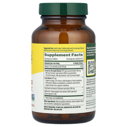 MegaFood, Turmeric Curcumin, Whole Body, 60 Tablets