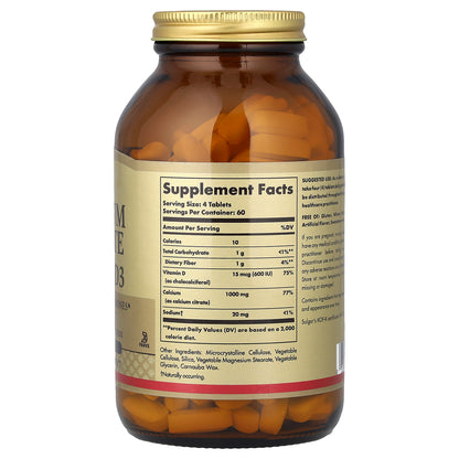Solgar, Calcium Citrate with Vitamin D3, 240 Tablets