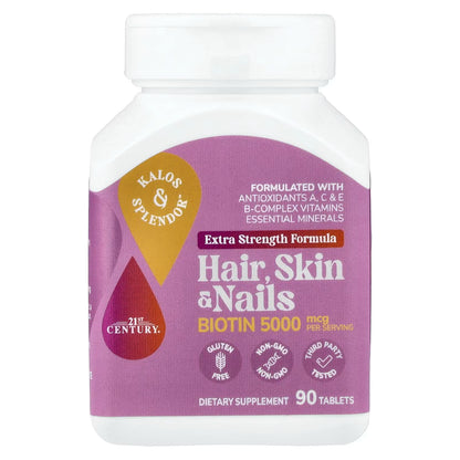 21st Century, Hair, Skin & Nails, 90 Tablets