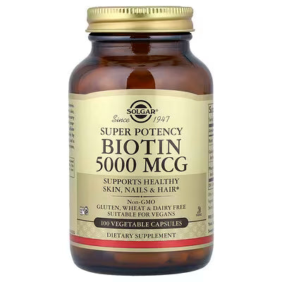 Solgar, Biotin, 100 Vegetable Capsules