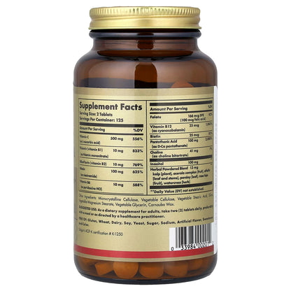 Solgar, B-Complex with Vitamin C Stress Formula, 250 Tablets