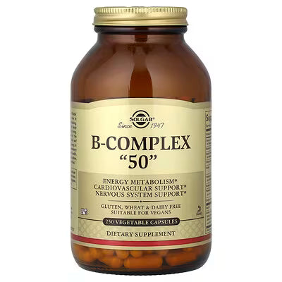 Solgar, B-Complex "50", 250 Vegetable Capsules
