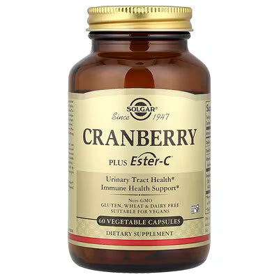 Solgar, Cranberry Plus Ester-C®, 60 Vegetable Capsules