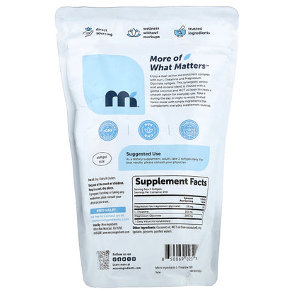 Micro Ingredients, L-Theanine , 400 Softgels