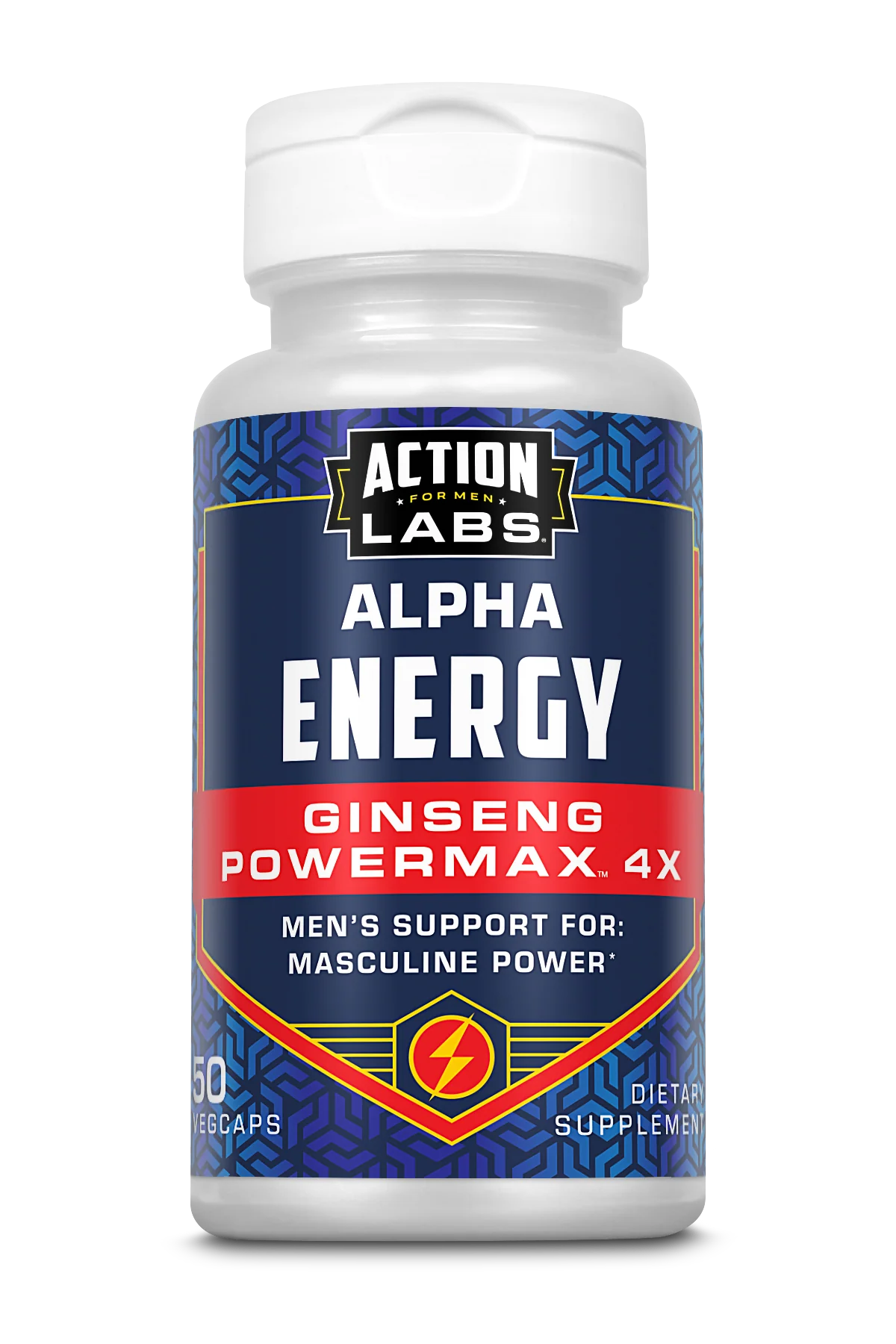 Action Labs Ginseng Powermax 4x Veg Capsule 50 CT
