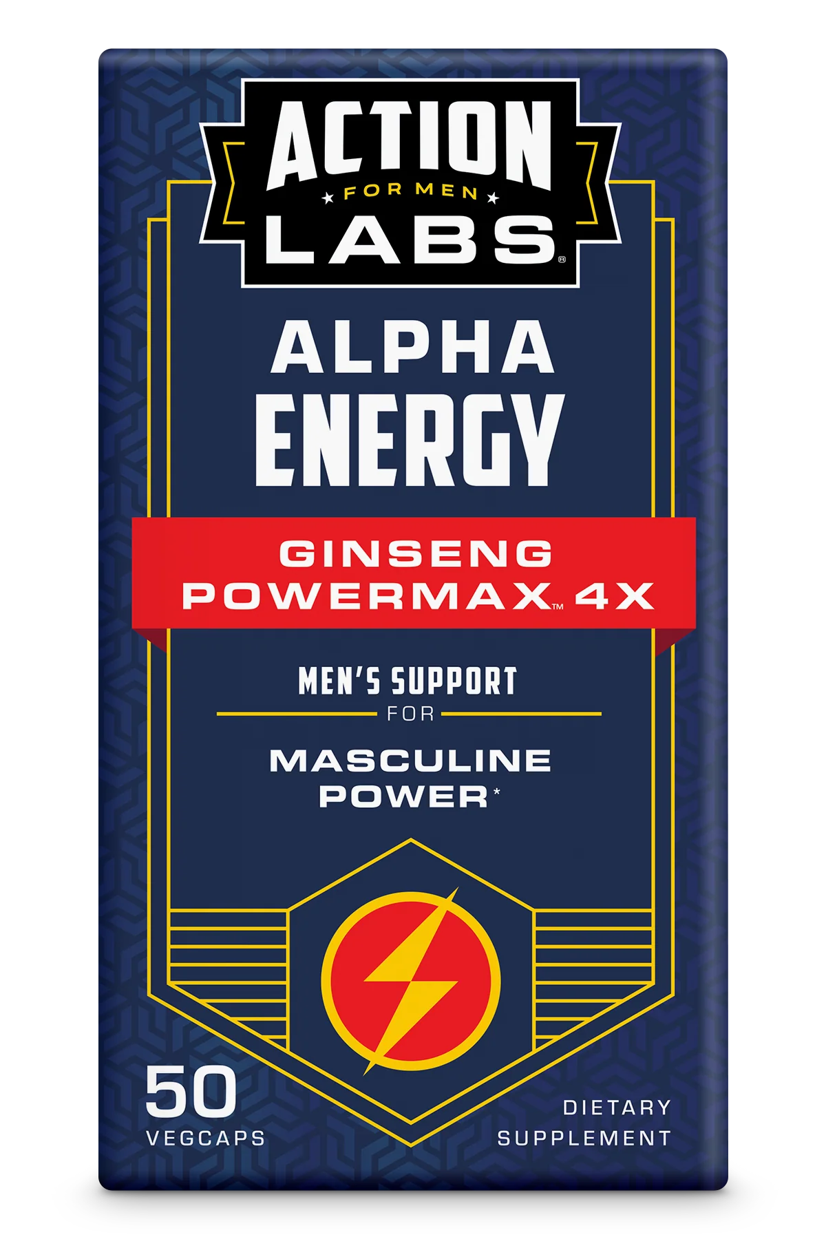 Action Labs Ginseng Powermax 4x Veg Capsule 50 CT