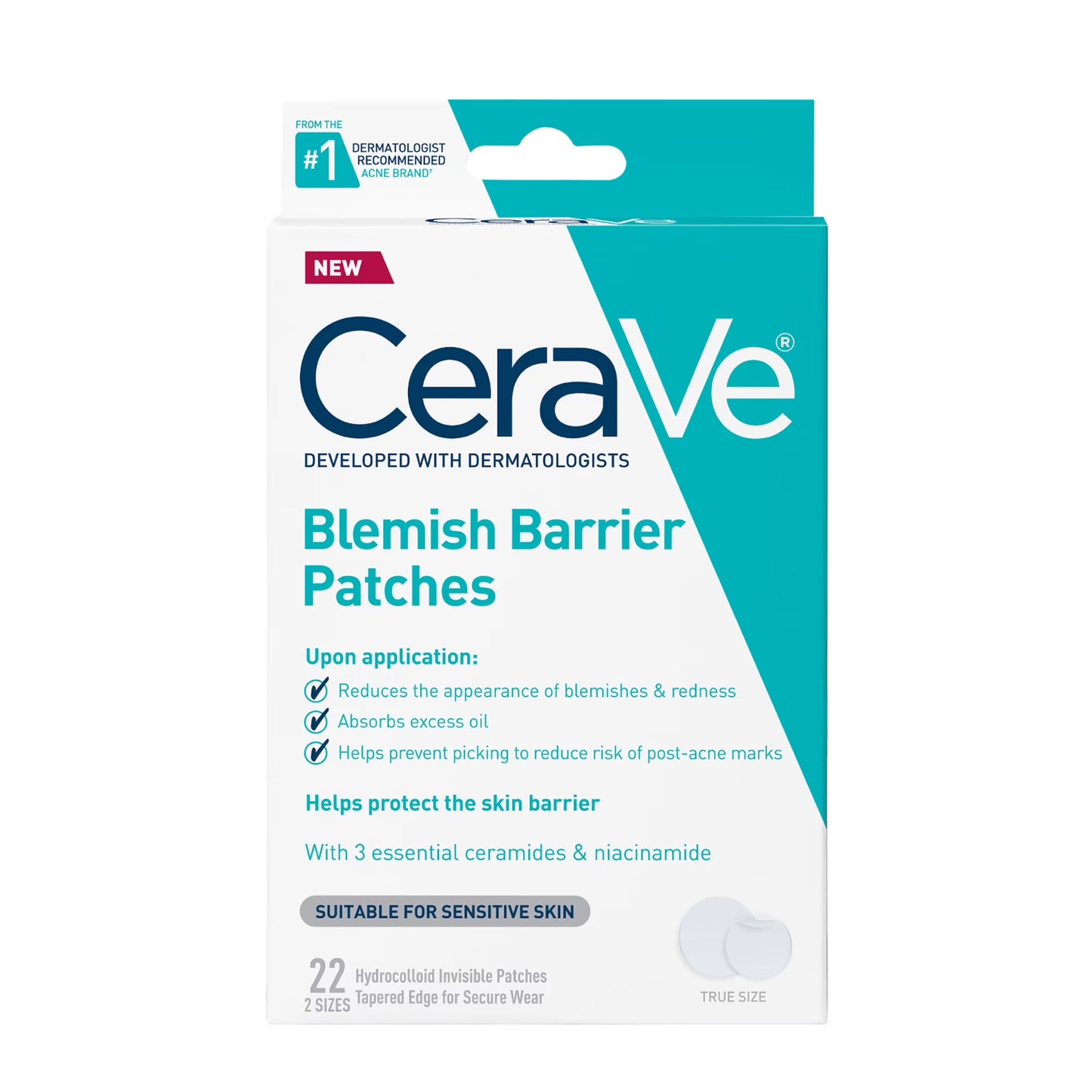 CeraVe Hydrocolloid Pimple Patches, 22 Patches