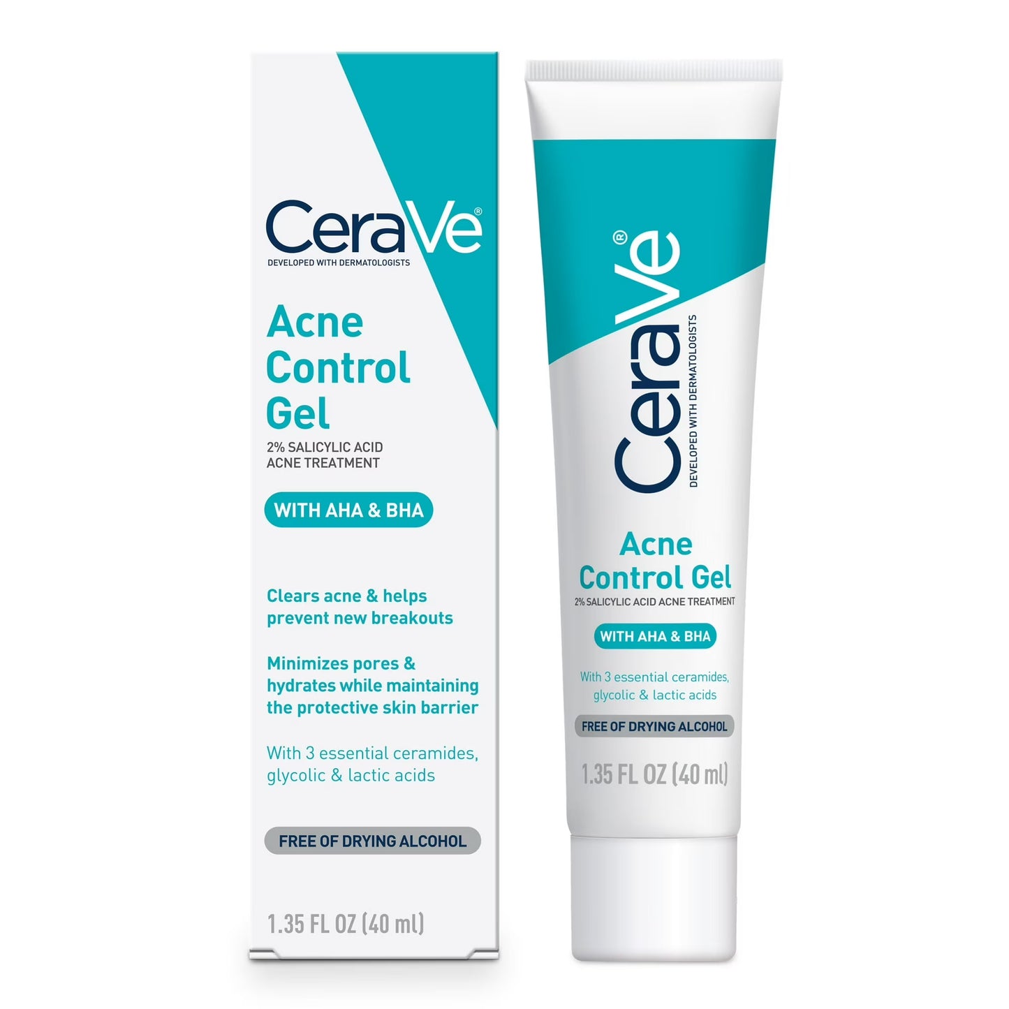 CeraVe Salicylic Acid Acne Control Gel, 1.3 Oz