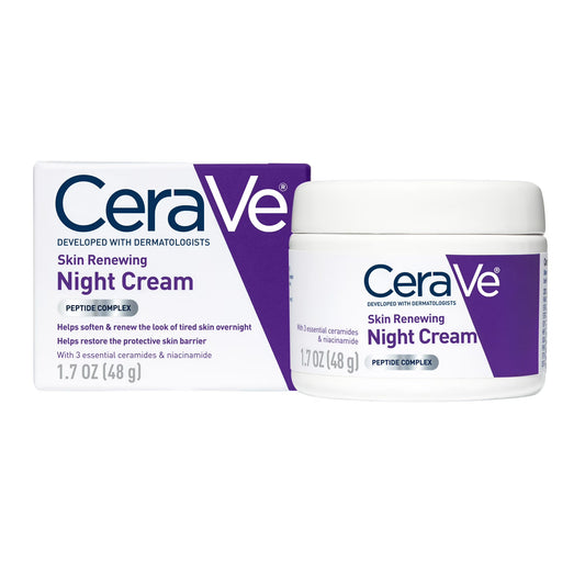 CeraVe Skin Renewing Face Night Cream, 1.7 Oz