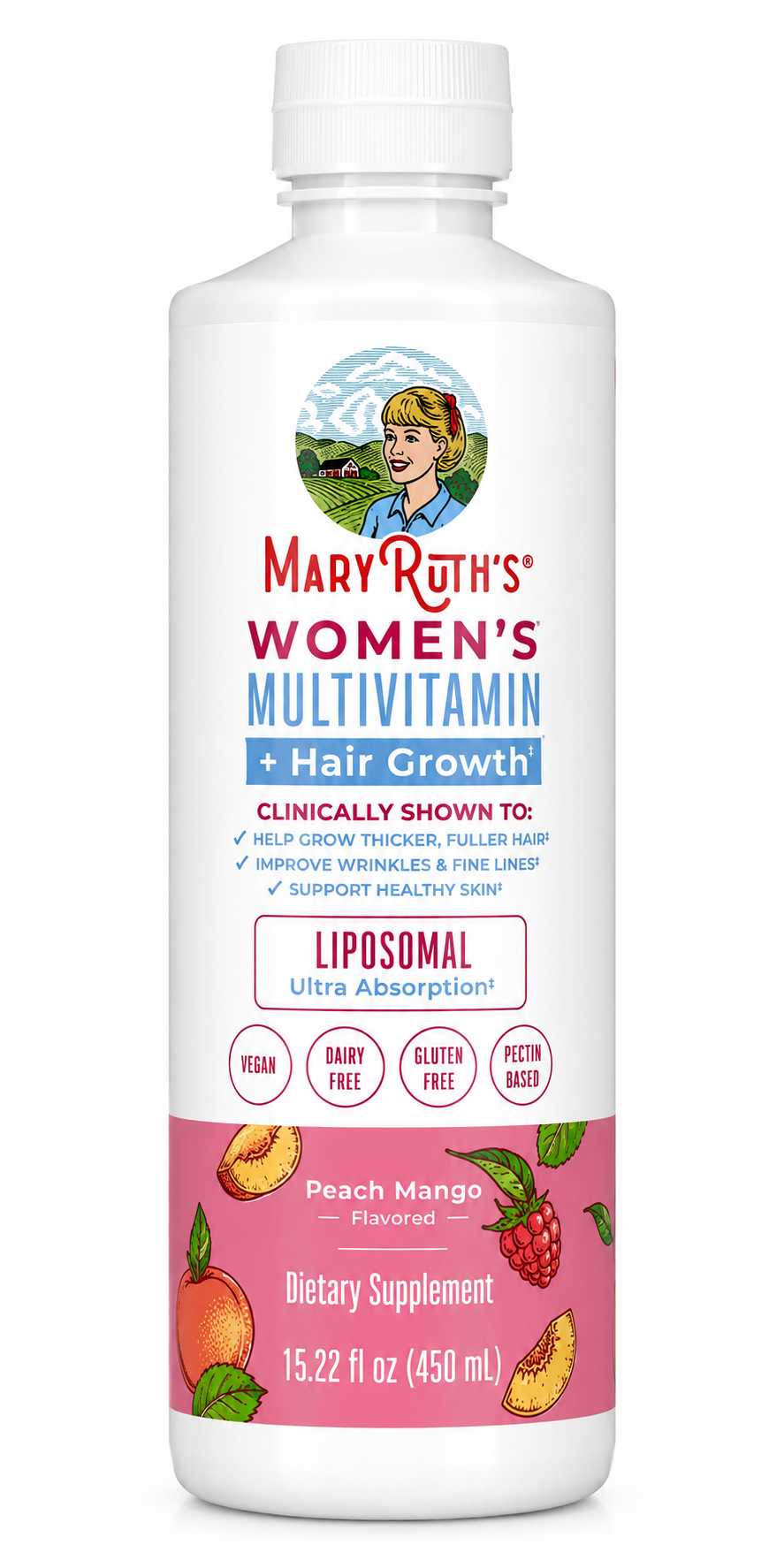 MARYRUTH'S Women's Multivitamin Liposomal, Ultra Absorption, 15.22 Fl Oz