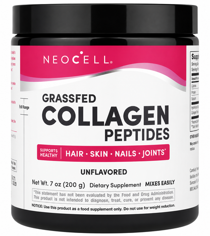 NeoCell, Grassfed Collagen Peptides, Unflavored, 7 oz (200 g)