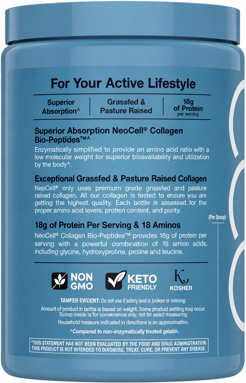 NeoCell Collagen Bio-Peptides Powder | 10oz | Super Hair, Skin, and Nails