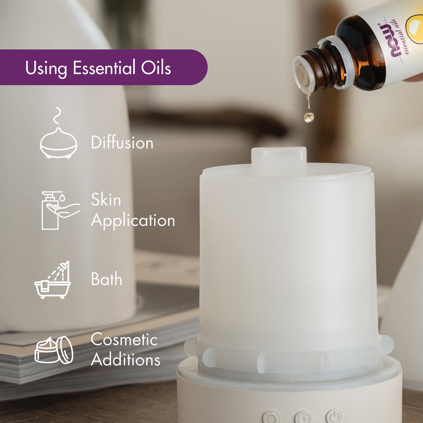 NOW Essential Oils, Sweet Basil Oil, Undiluted, Steam Distilled, 1 fl. oz