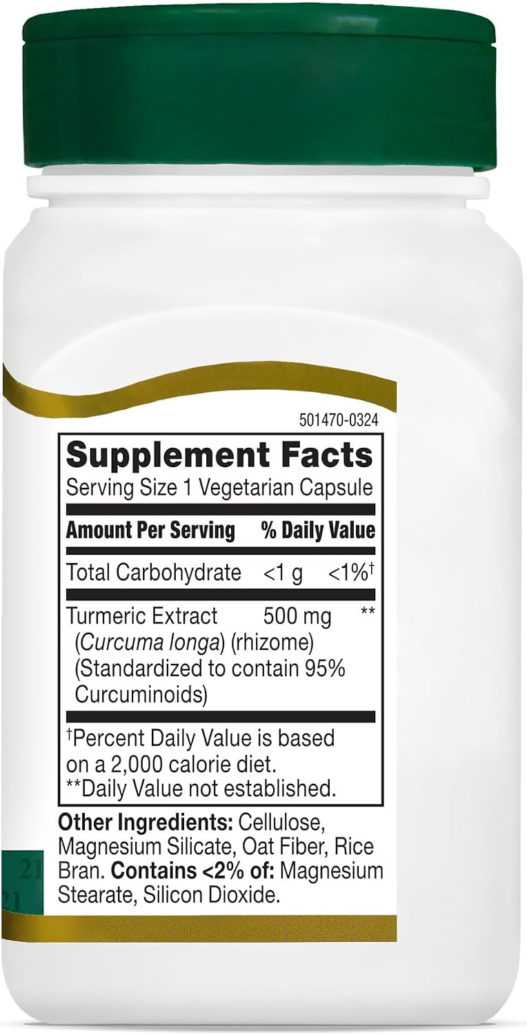 21st Century, Curcumin 95, 500 mg, 45 Vegetarian Capsules