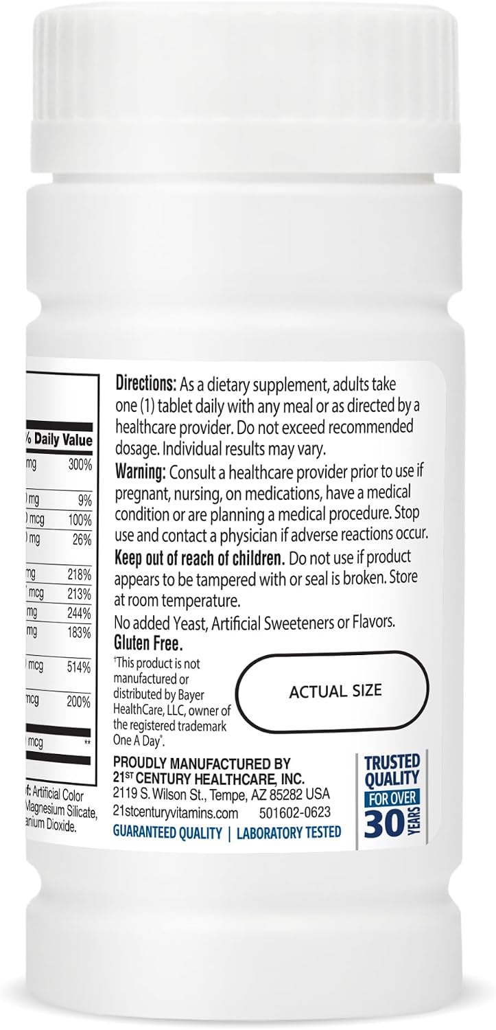 21st Century, One Daily, Men's 50+, 100 Tablets