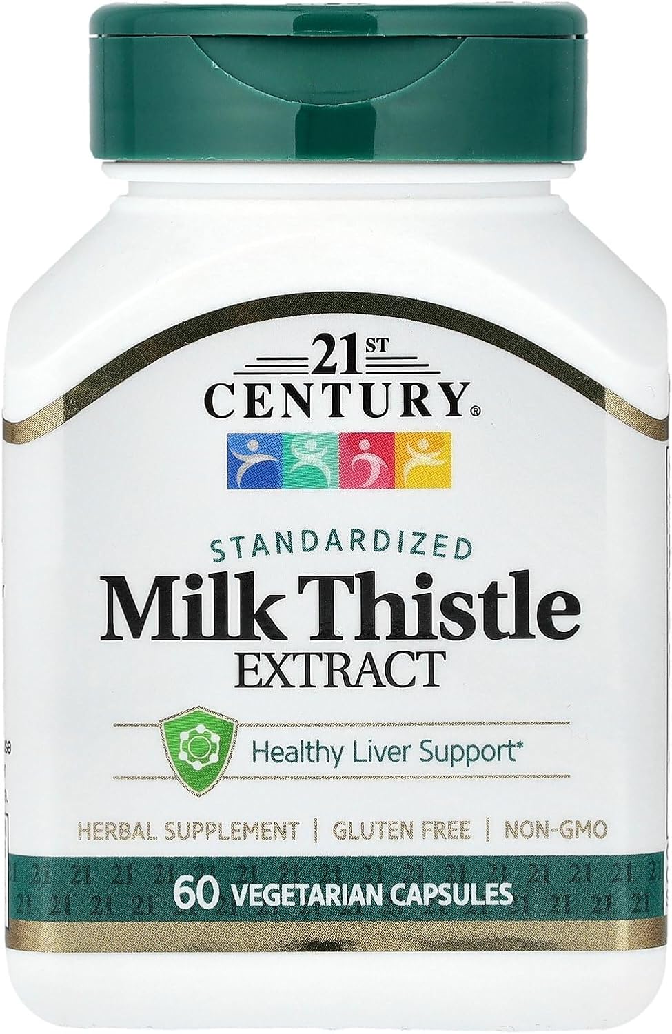 21st Century, Milk Thistle Extract, Standardized , 60 Vegetarian Capsules