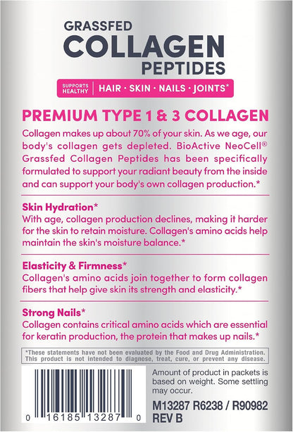 NeoCell Collagen Peptides Powder Packets | 20 Stick Packs