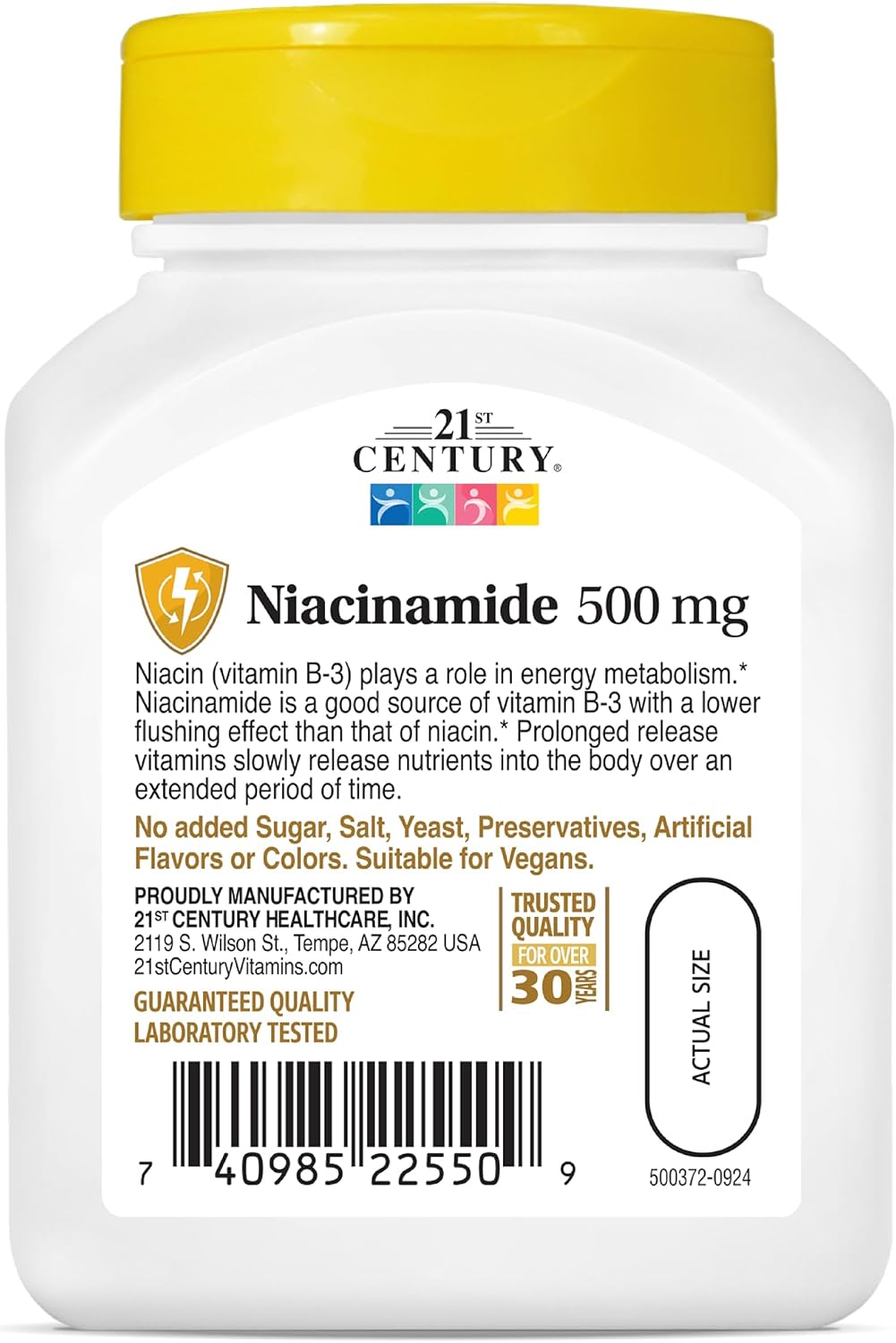 21st Century, Niacinamide, Prolonged Release , 110 Tablets